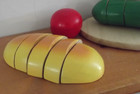 Melissa   Doug Wood Cutting Board Play Food Lot Fruit Vegetable Bread   Knife