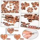 1000 Pcs Wood Heart Confetti Rustic Wedding Table Decorations Small Mr Mrs Lo   