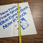 Frank Sinatra Ol  Blue Eyes Is Back 24x24 Vtg 1970s Promo Poster Store Display