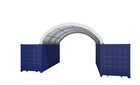 20x20 Reinforced Double Truss Shipping Container Canopy Shelter 18oz Pvc Fabric