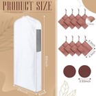 Sets 60   X4   X 6   Long Cotton Garment Bags For 60 X 24 X 6 Inch 2 White
