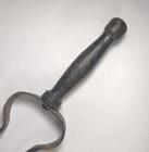 Hearth Tongs Fireplace Tools Forged Cast Iron Hand Hammered  Antique 