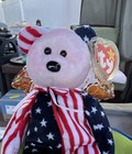    lets Celebrate    American Flag Plush Bear 1999 With Tag Ty 8 Inches Tall  clean 