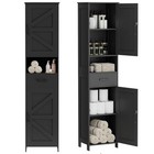  67  H Tall Bathroom Storage Cabinet With 2 Barn 11 8 d X 15 7 w X 66 9 h Black
