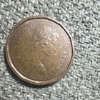 1982 Canada Small Cent Bronze Bn Km 59 Small Beads No Shoulder Fold