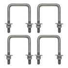  Square U Bolt With Hardware For Boat Trailer  1 2 D X 3-1 16 W X 4-5 16 Inch 4