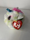 Harmonie Ty Beanie Baby Puffies Teeny Ty s Ball Nwt Unicorn Confetti White Boo