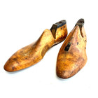 Pair Wood Molds For Making Custom Shoes Antique Krentler Bros Shoes Size 10 1800