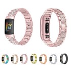 Bracelet For Fitbit Charge 6 5bling Metal Stainless Steel Watch Band Wrist Strap