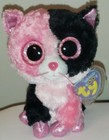 Ty Beanie Boos Dazzle The Cat  justice Exclusive  6  New Mwmt Stuffed Animal Toy