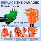 Nilight 50 Amp Rv Male And Female Plug Set 50amp Male female Plug  Amber 