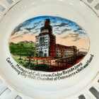 Memorial Coliseum Cedar Rapids Ia Iowa  Souvenir Porcelain Trinket China Plate