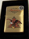 Zippo 2000 Budweiser Millennium Limited Edition Brass Lighter Sealed In Box  649