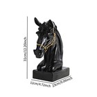 Horse Head Statue Decorative Elegant Vivid Abstract Horse Art Figurine For