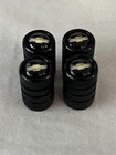 4 All Black Chevy Chevrolet Tire Valve Stem Caps For Car Truck Universal Fitting