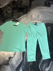 Figs Womens Scrub Set Top And Bottom Jogger Surgical Green S Medical Nursing