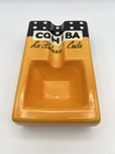 Cohiba Cigar Ashtray Large Ceramic Rectangle 8    X 5    Yellow Black White Vintage