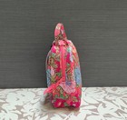Vera Bradley Cotton Lunch Bunch Bag In Vibrant Gardenias Msrp  45