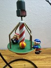 Vtg Noma Ornamotion Rotating Christmas Tree Ornament Elfl Merry Go Round Video  