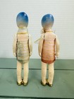Rare Vintage German Pair Of Dolls Creepy Cool Partially Jointed Fixed Leg 
