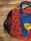 Vintage Disney Winnie The Pooh Baby Duffle Diaper Bag 90s Red And Blue Defects 