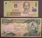 Iraqi Dinar 10 000 And Vietnam Dong 100 000 - Unc - Coa Iqd Vnd