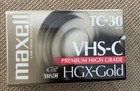 Sealed New Maxell Vhs-c Tc-30 Hgx-gold Camcorder Videocassette Tape