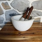 Antique Xl Thomas Maddock   Sons Co  Apothecary Mortar   Pestle No  8 10 11 