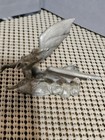 Spoontiques Vintage Pewter Winged Dragon Figurine With No Stone  2x2 5x2 5 In  