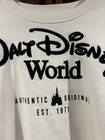 Disney World Parks Castle Logo Beige Crewneck Sweatshirt Adult Small Nwt     