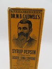 Antique Medical Quack Dr B Caldwell s Syrup Pepsin W Senna Compound W Box