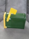 Ertl John Deere Metal Mailbox Bank  Made In Usa Vintage Very Clean W  Lock   Key