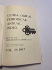 Genealogical Periodical Annual Index Ackermann Towle 1987 Hardcover