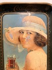 Authentic Vintage 1921 Coca-cola  summer Girl  Tin Lithographed Serving Tray