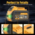 Pack Dcb609-2 For Dewalt Flexvolt 20v 60v 12ah 9ah Max Li-ion Battery Dcb606