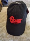 Nwt Black David Bowie Embroidered Logo Adjustable Hat Osfa American Needle