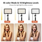 2 Pack Led Video Light  Photography Lighting Kit  2400-6800k Dimmable Studio Lig