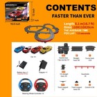 Slot Car Race Track Set Electric Powered Race Track Dual Racing Car Track Set