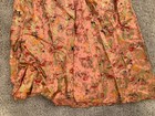 Vintage 1970s Gold Pink Paisley Print Silk Boho Midi Dress Party Wedding
