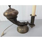Vtg Antique Argand Cornucopia Bronze Table Lamp Dragon Style Art Nouveau Working