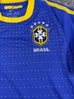 Brazil Soccer Jersey Mens Small Blue Nike Dri Fit Authentic Cbf Brasil Away