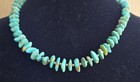 Vintage Native American Indian Necklace Turquoise   Silver Navajo Signed At