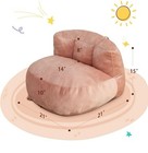 Stylish Memory Foam Bean Bag Chair  With Dutch Velvet Cover For Teens And Kids 