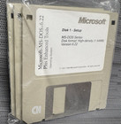 Genuine  Microsoft   Ms-dos   6 22 Full Version With 3 Discs   New   Sealed 