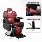 Black red All Purpose Recline Barber Chair Hydraulic Heavyduty Stylist Spa Salon