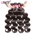 Unice Indian Body Wave Human Hair Extensions 4 Bundles Wavy Virgin Hair Weave Us