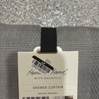 New Hearth   Hand With Magnolia Gray Square Textured Shower Curtain 72x72 