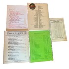 Lot Of 5 Vintage Sheet Music The Great Entertainer Genesis Songbook   More