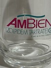Rare Ambien Drug Rep Promo Candy Jar Acrylic Container With Lid Advertising