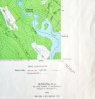 1956 Jenkins New Jersey Usgs Topographic Map Mullica River Pine Barrens Vintage